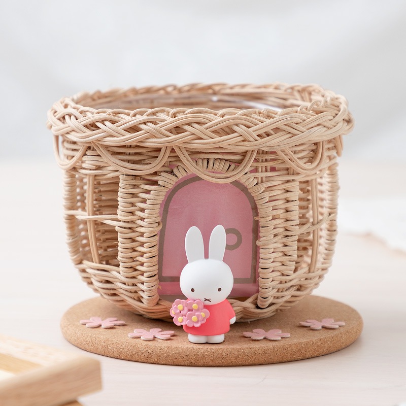 Flower Miffy おかえりお家ラタンバスケット | グッズ商品,フラワー