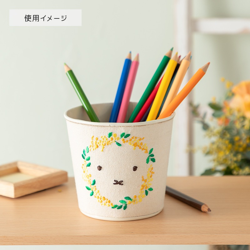 Flower Miffy 刺繍ブリキ缶 ミモザ | グッズ商品,フラワーグッズ