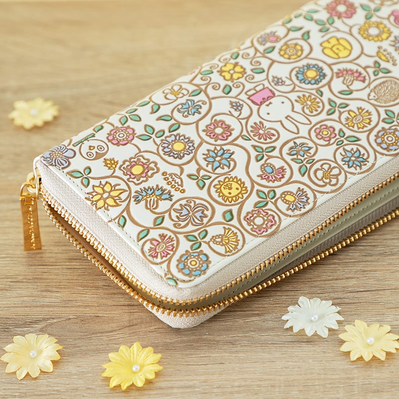 文庫革 ぐるっとファスナーの長財布 | すべての商品 | | ミッフィーの