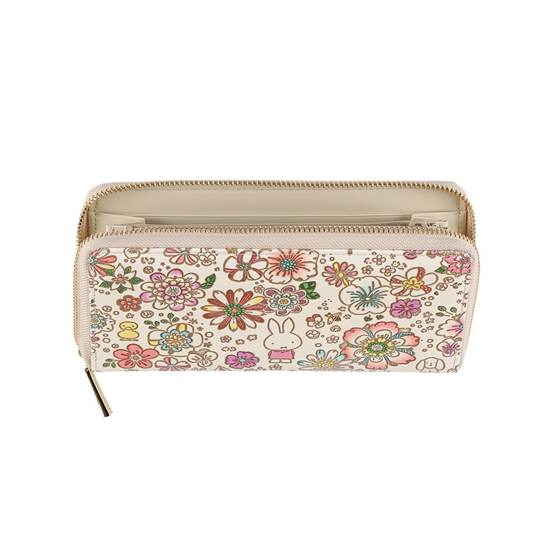 文庫革 ぐるっとファスナーの長財布 ミツバチ | すべての商品