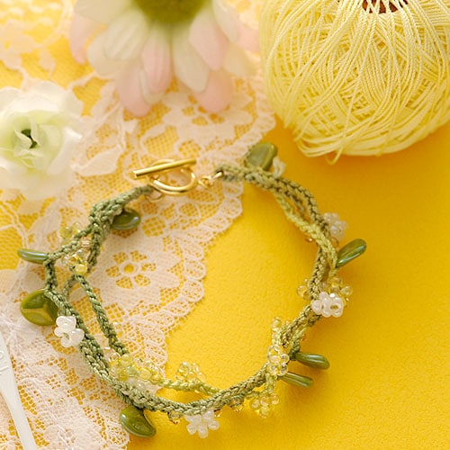 フローラ ブレスレット（ミモザ） 【作家：芝裕子（Atelier Siva