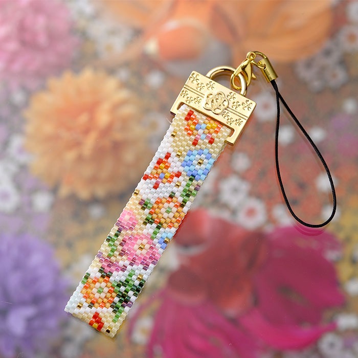 ベストビーズ・ステッチストラップ～加賀友禅・野菊nogiku～ 【ビーズ