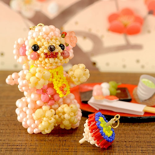 子ざるストラップ 【ビーズマニア】 | アイテムで探す,モチーフキット