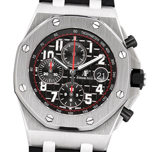 中古】【純正Dバックル・純正ラバーベルト付き】AUDEMARS PIGUET