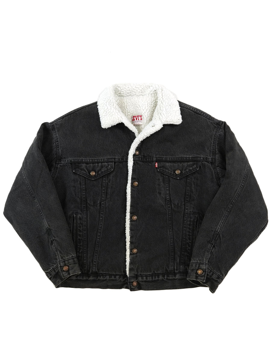 80's Levi's ブラックデニム ボアジャケット 表記(L) | NEW ITEM