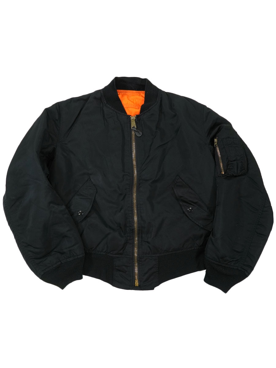 USA製 ALPHA INDUSTRIES MA-1 MIL-J-82790J フライトジャケット 黒