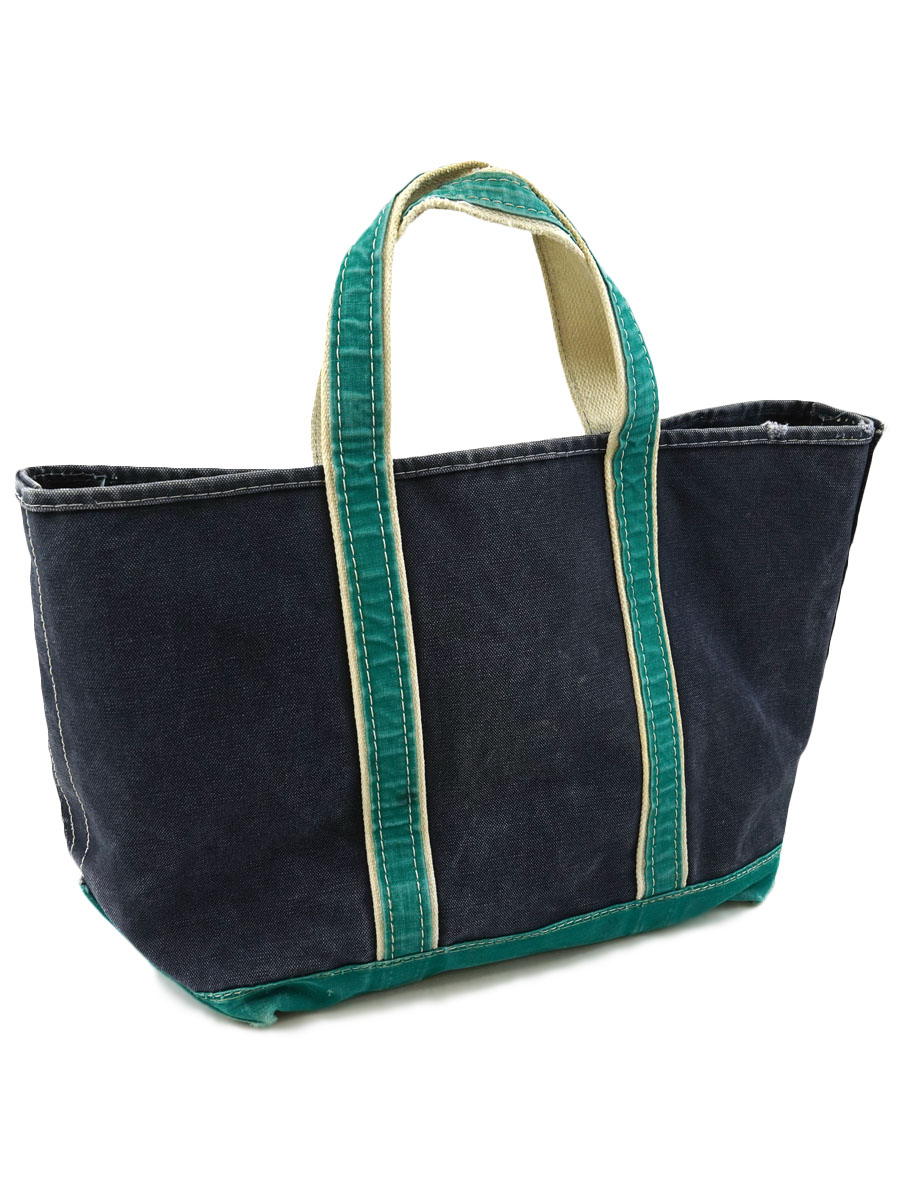 80's L.L.BEAN DELUXE BOAT AND TOTE ネイビー×グリーン | SOLD OUT