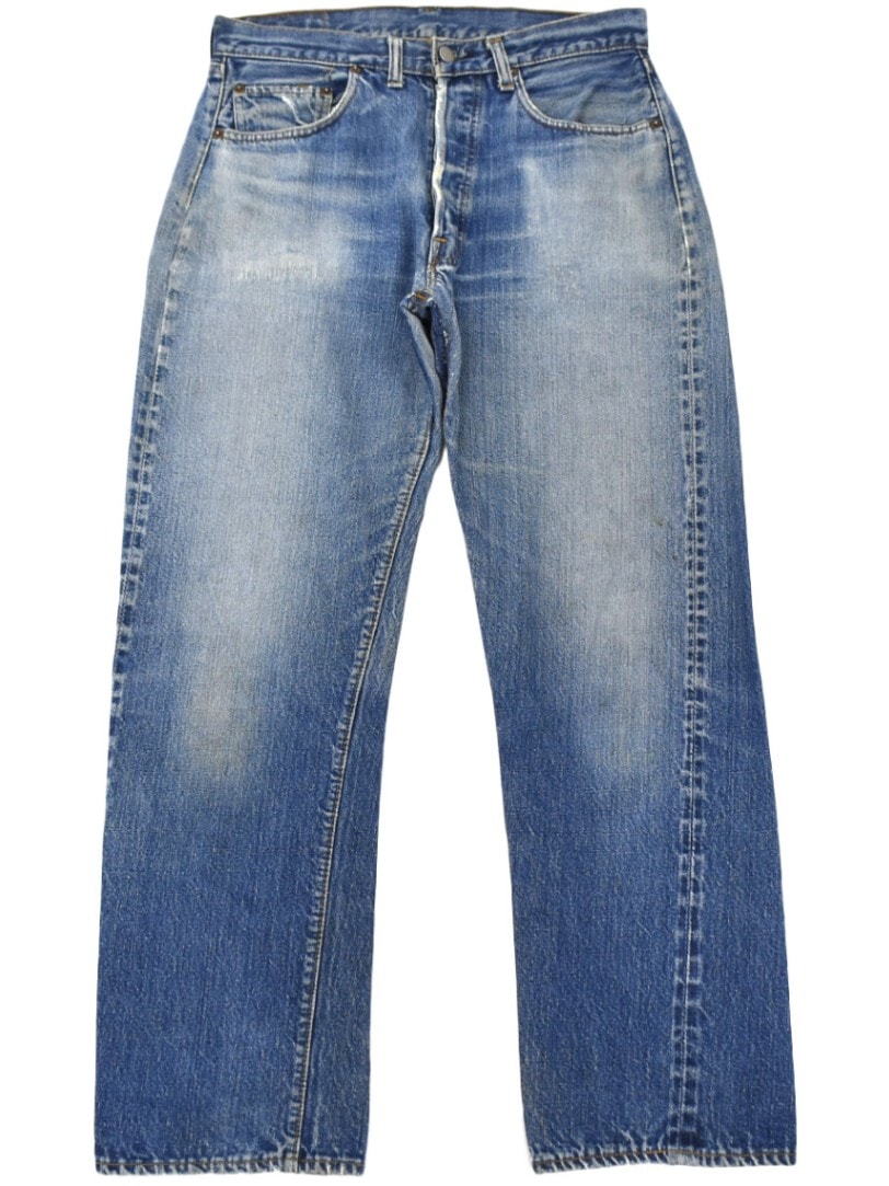 70's Levi's 501 66前期 デニムパンツ 味ありリペア 実寸(31.5x29.5位