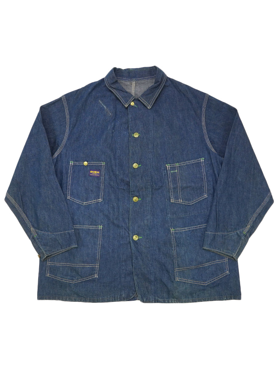 60s OSHKOSH デニムジャケット カバーオール デッドストック 42R 楽天