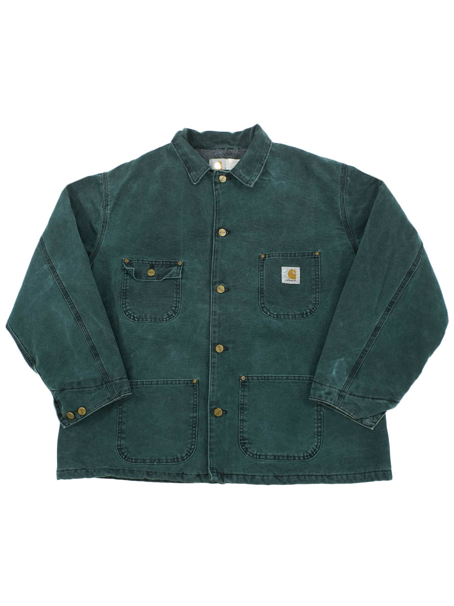 80's～ カーハート ミシガンチョアコート ティール 実寸(XL位) | SOLD