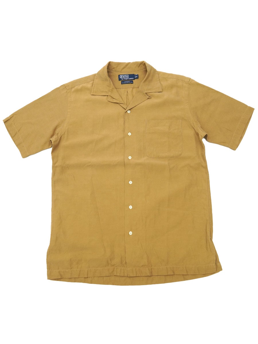 ラルフローレン ''CALDWELL'' シルクxコットン ループカラー 半袖