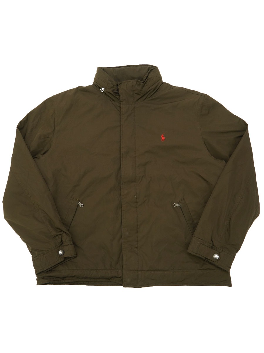 ラルフローレン フード付き 裏フリース フルジップジャケット ブラウン