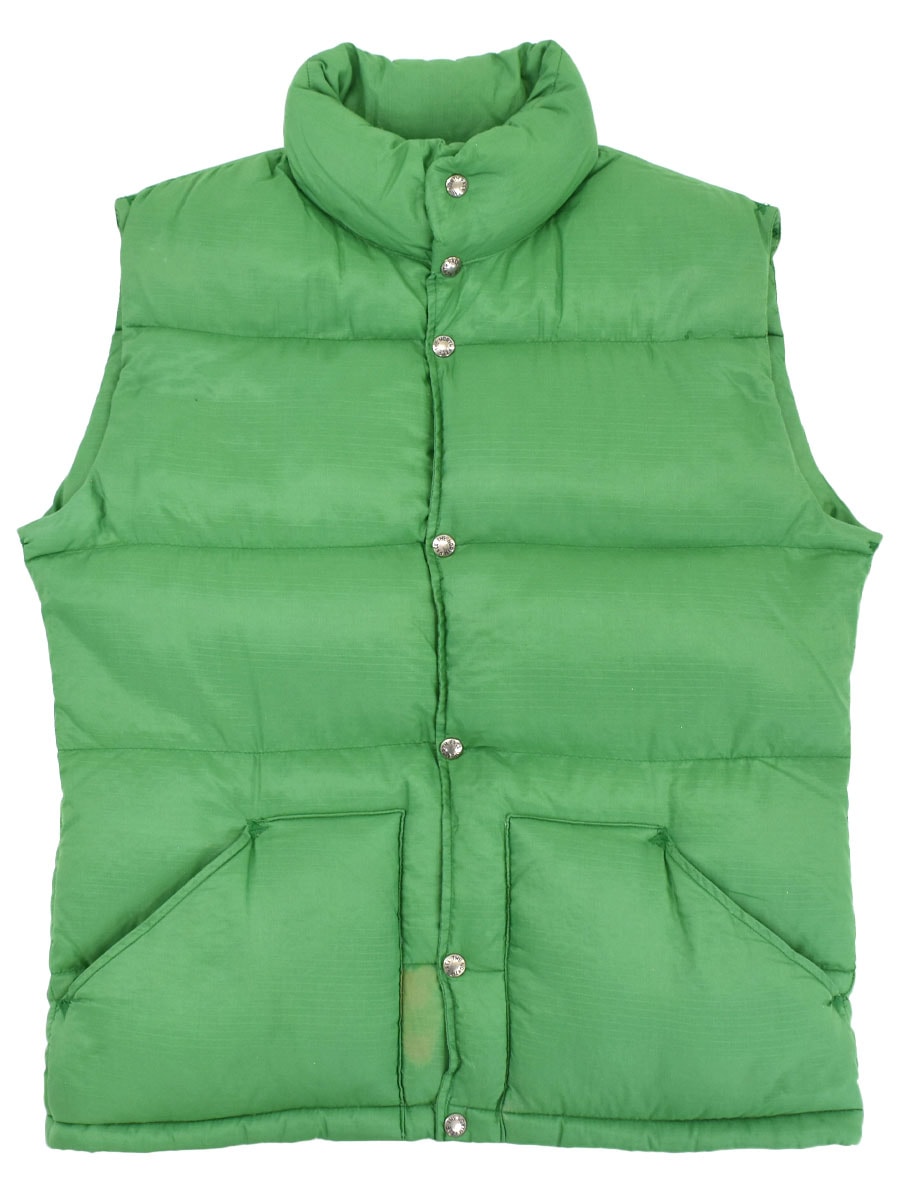 70's 茶タグ THE NORTH FACE リップストップ ダウンベスト ライト