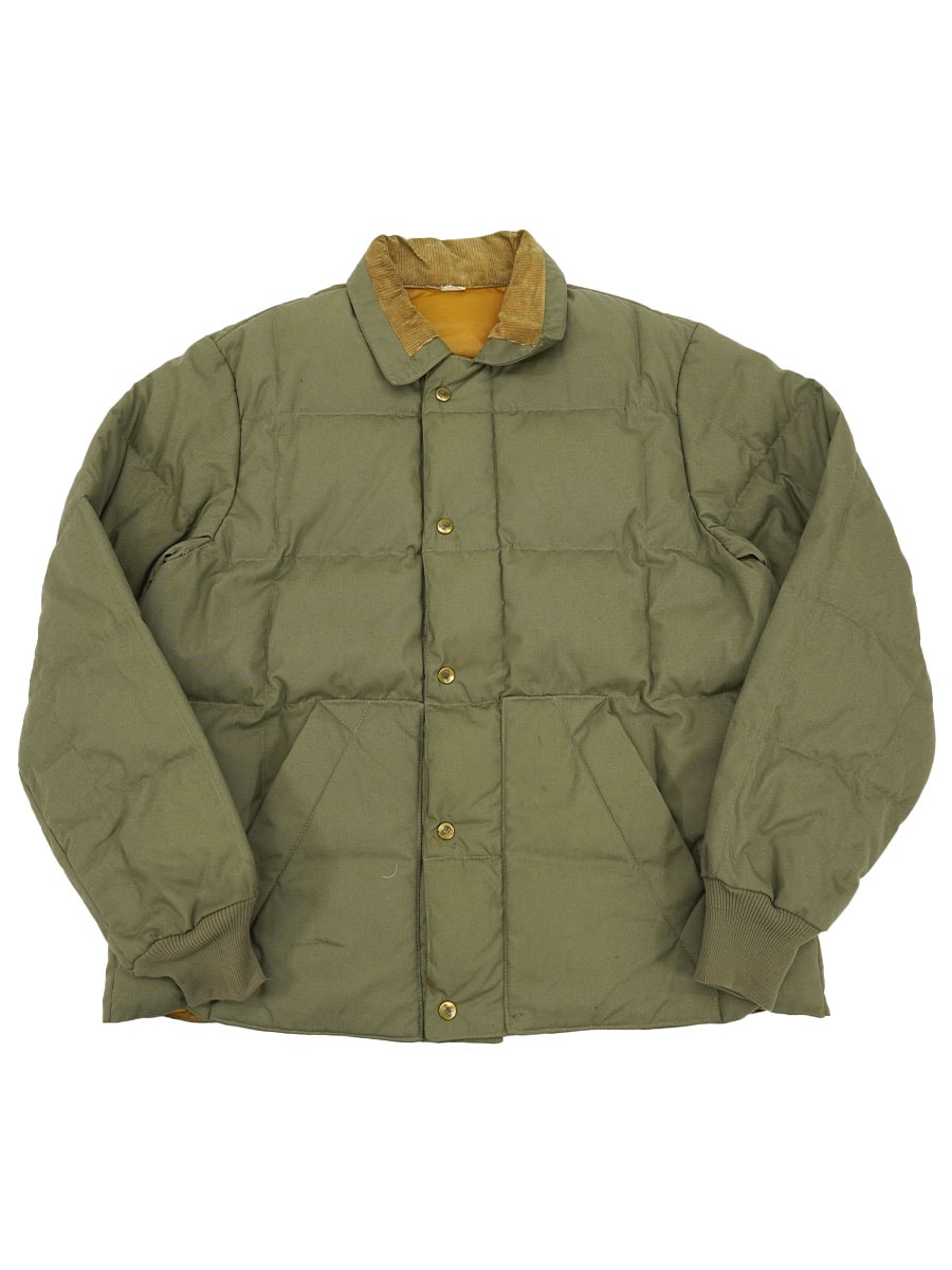 70's～ 黒タグ Eddie Bauer 襟コーズ キルティング ダウンジャケット