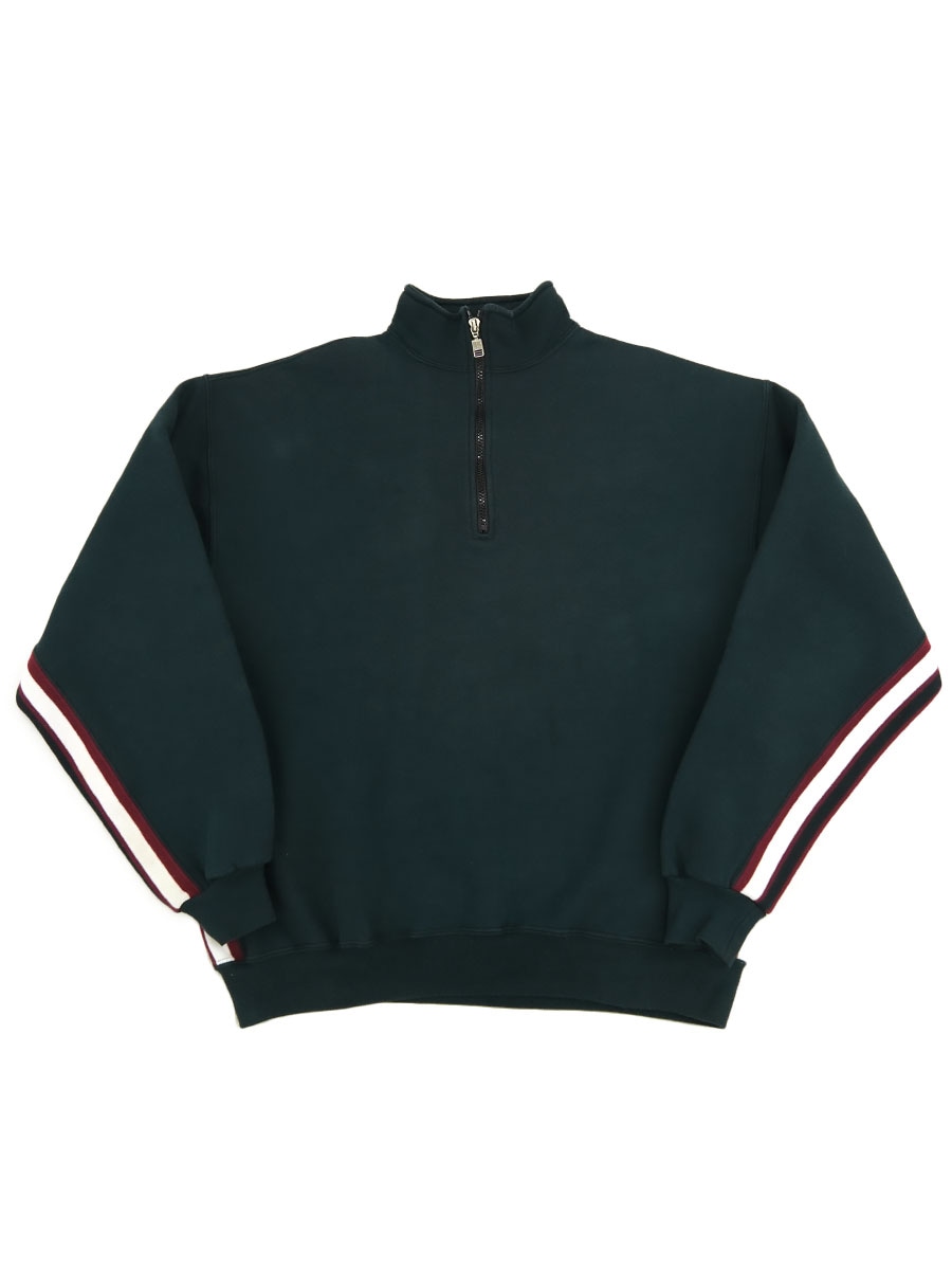 90's RUSSELL ATHLETIC サイドライン ハーフジップ P/Oスウェット 表記
