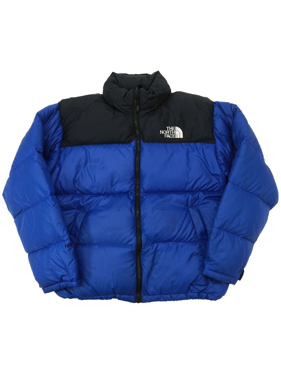 90's～ THE NORTH FACE ヌプシJKT 700フィル 青×黒 表記(L) | すべての