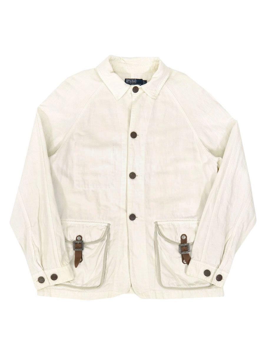 ラルフローレン チェンジボタン 2ポケ コットンリネン カバーオール