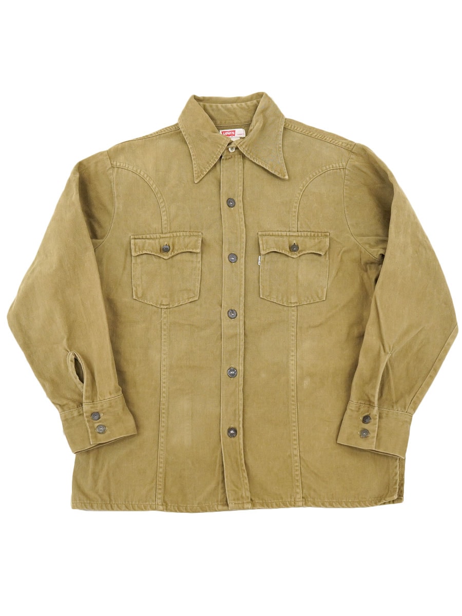 70's Levi's 60668 モールスキン シャツジャケット 表記(L) | すべての