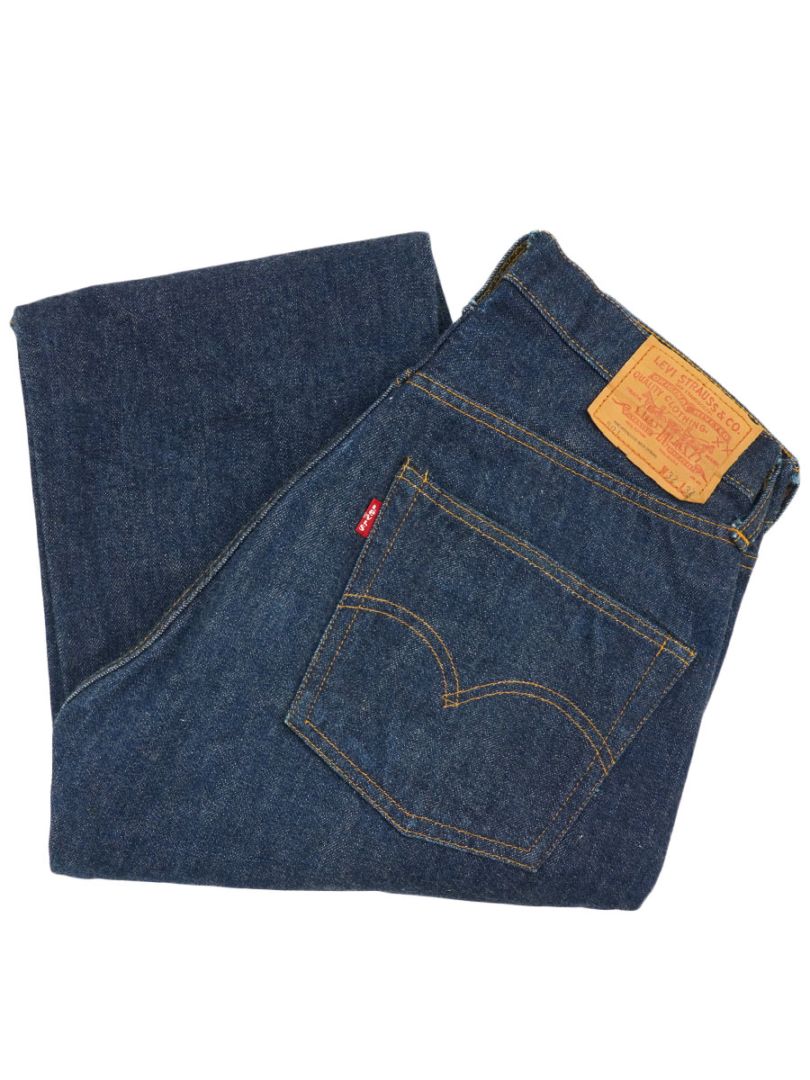 70's Levi's 501 66前期 デニムパンツ 真っ紺 表記(32x34) スレーキ