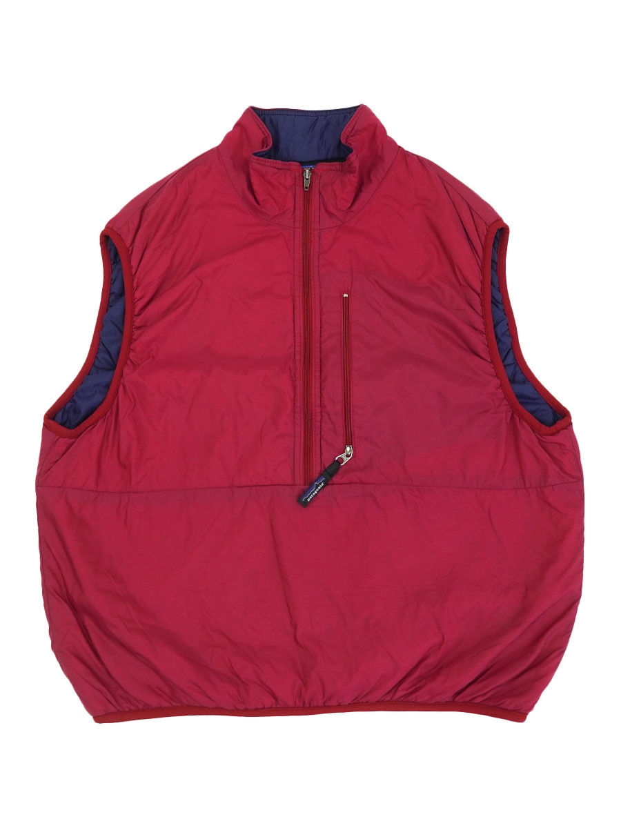 97 パタゴニア パフボールベスト バーンドチリ/リーガルパープル 表記