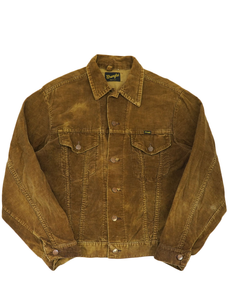 70's Wrangler 3rd型 コーデュロイジャケット ブラウン 表記(40