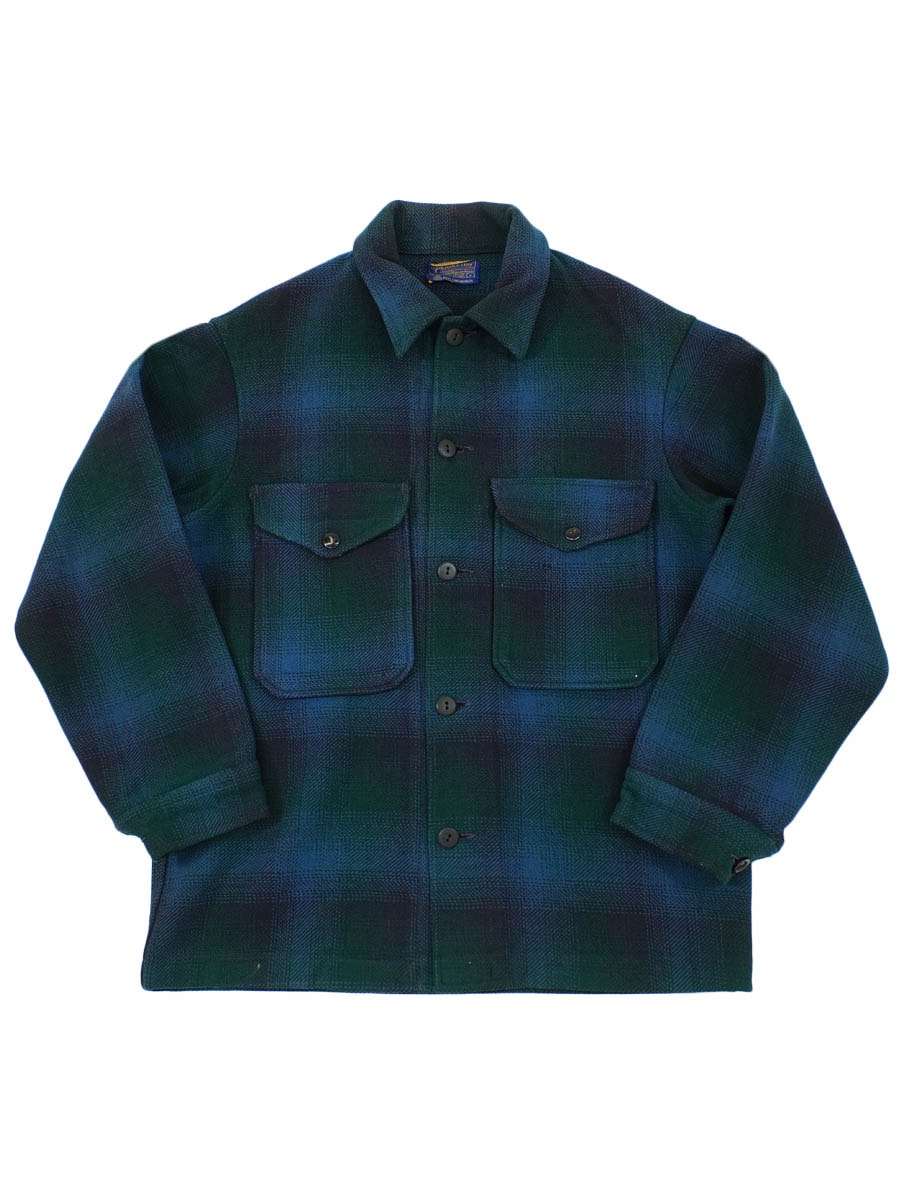 60's ペンドルトン オンブレーチェック ウールジャケット 表記(S