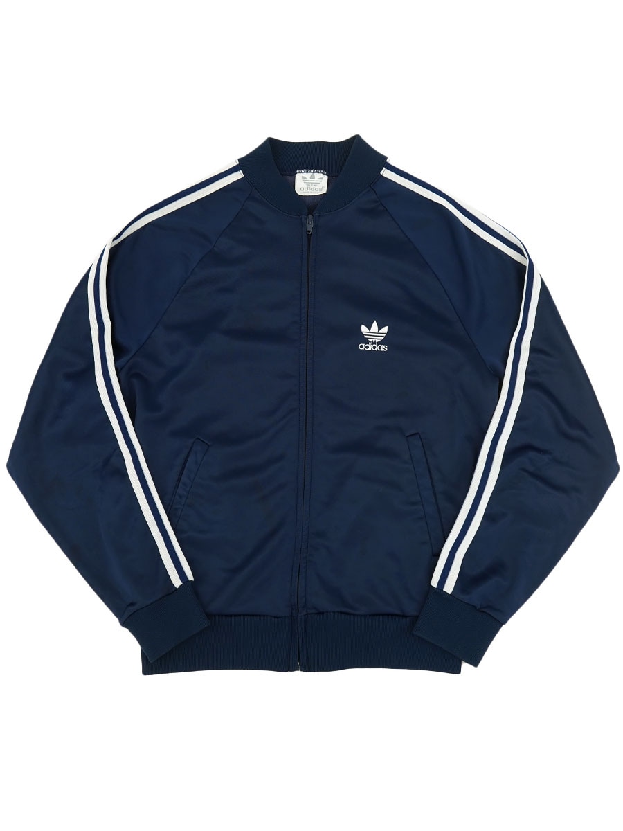 80's adidas ジャージ ネイビー×ホワイト 表記(M) USA製 | すべての