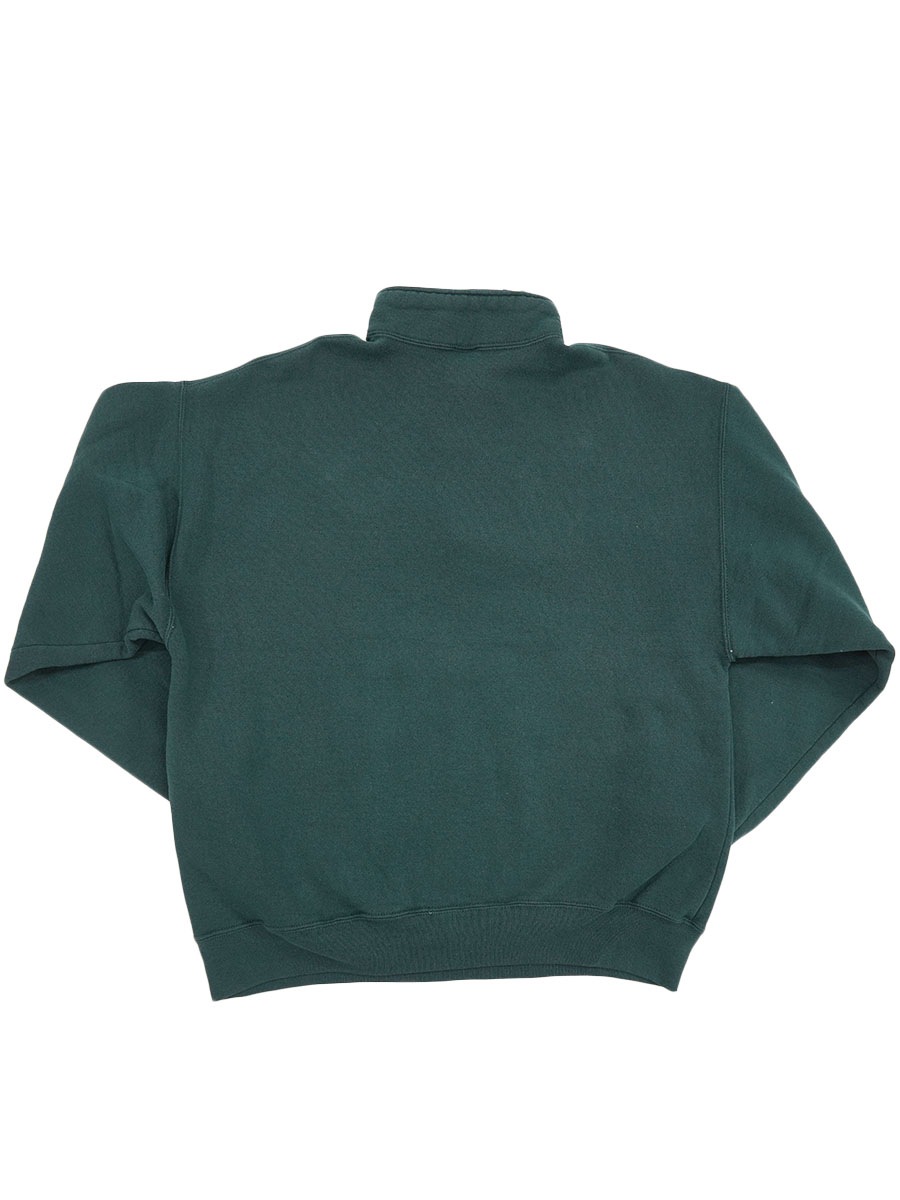 90's RUSSELL ATHLETIC 無地 ハーフジップ スウェット ダークティール