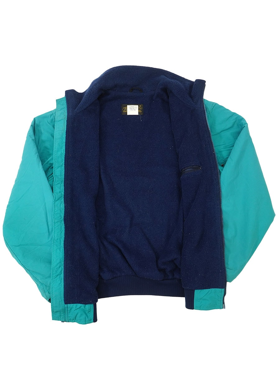 80's～ Eddie Bauer 裏地フリース ウォームアップジャケット ティール