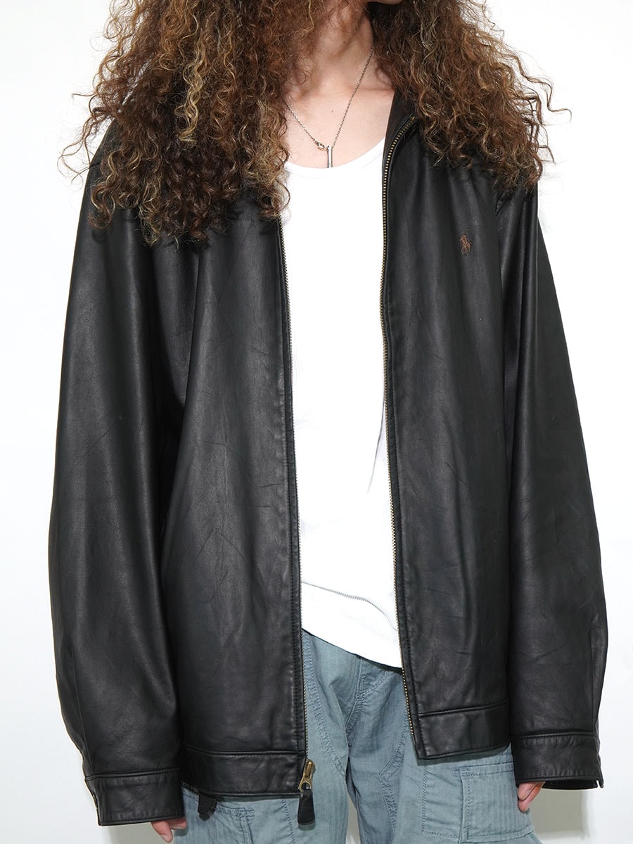 ラルフローレン レザースウィングトップ ブラック 表記(L) | すべての