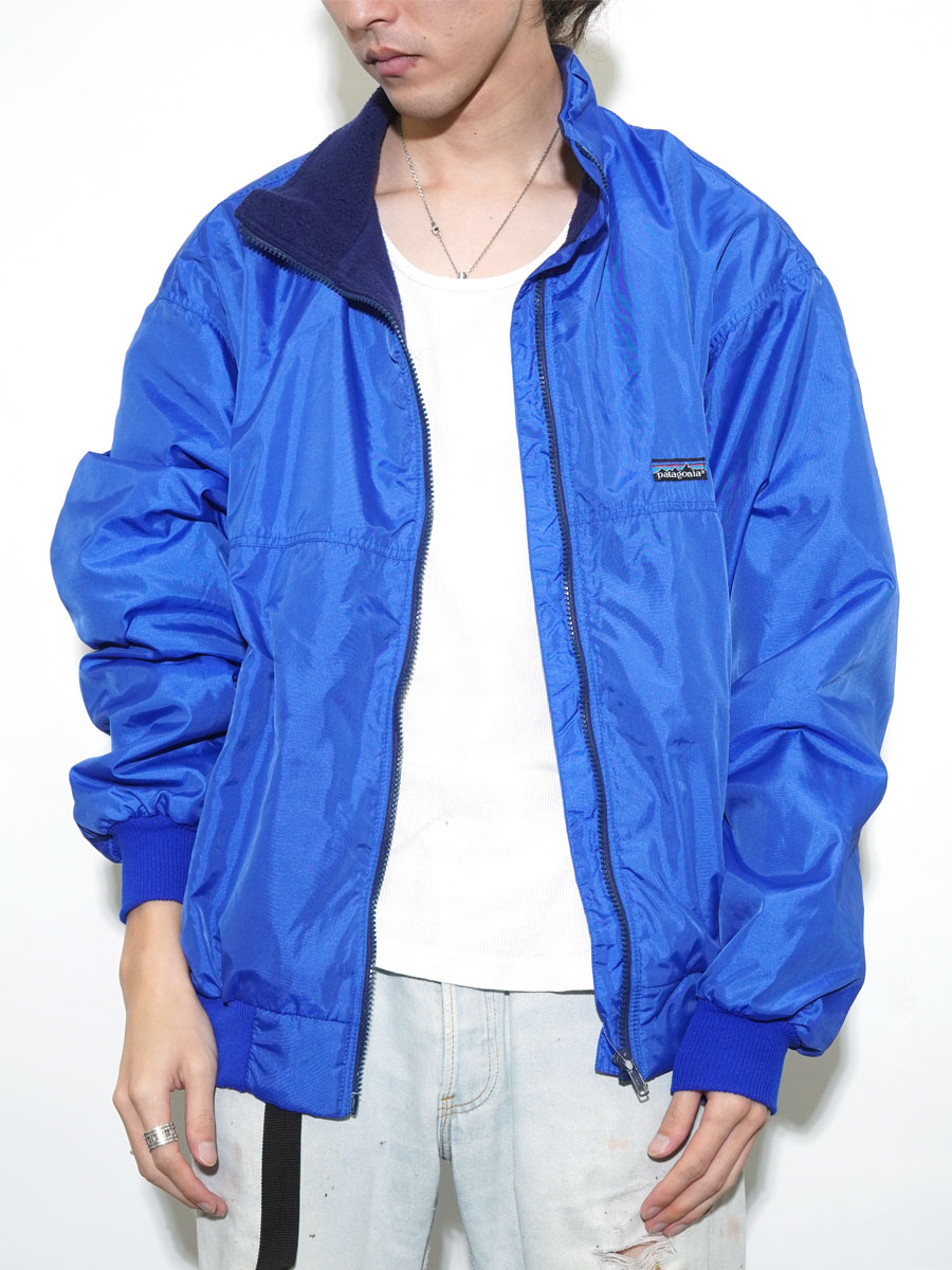 80's～ パタゴニア シェルドシンチラジャケット コバルト 表記(L