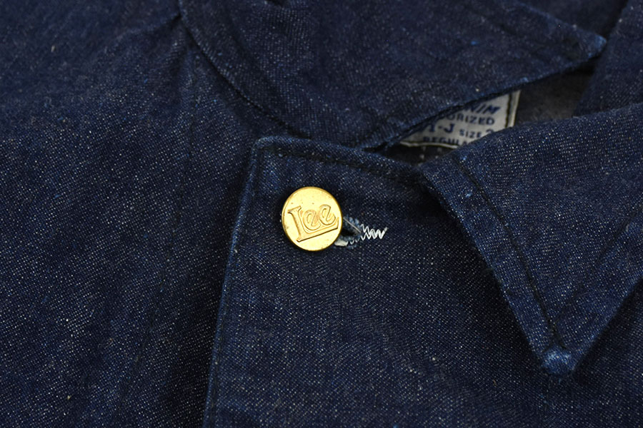 50's Lee 91-J デニムカバーオール 真っ紺！ 表記(36) ノンウォッシュ