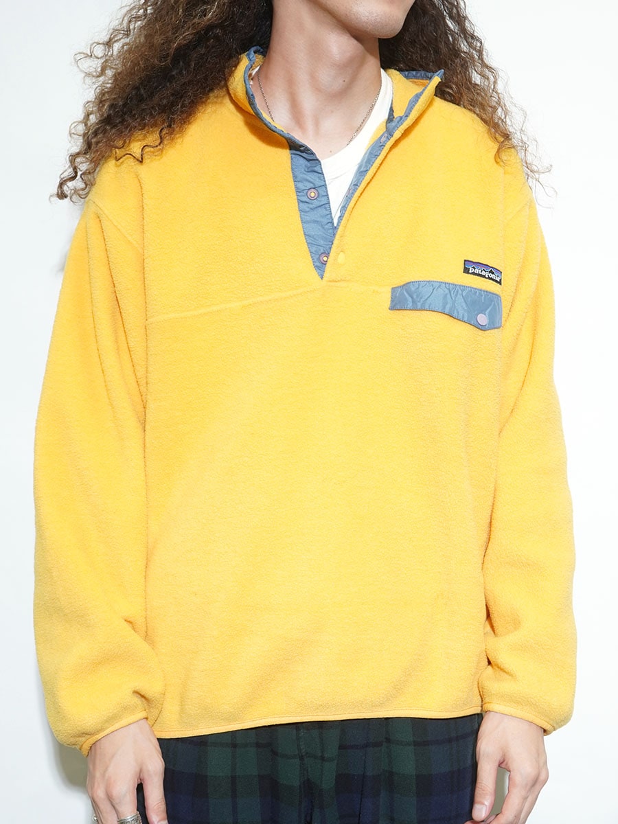 98's パタゴニア シンチラスナップTプルオーバー バターナッツ 表記(M