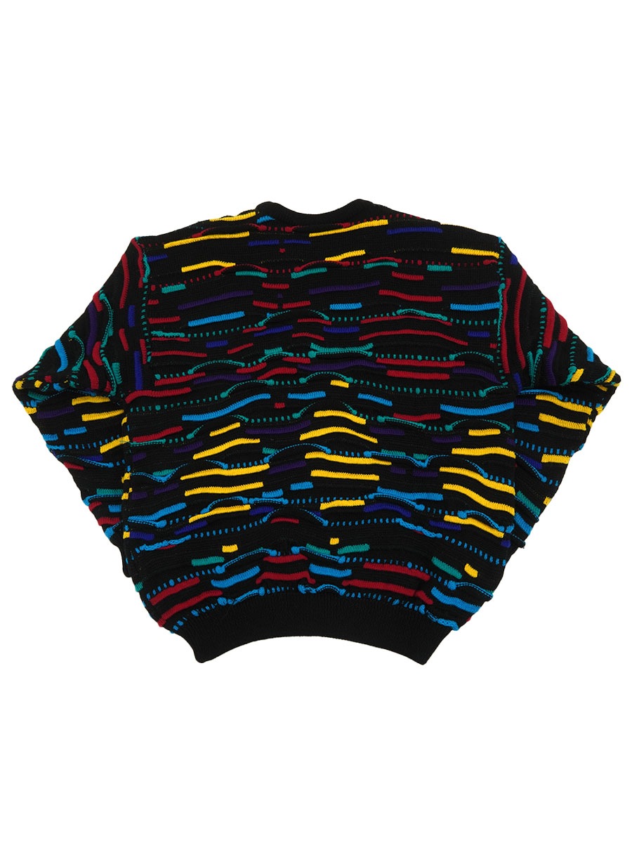 COOGI マルチカラー 3Dニットセーター 表記(M) オーストラリア製