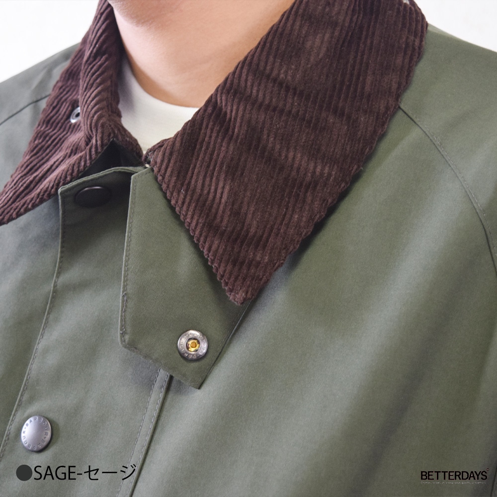 バブアー ノンオイル ビデイル 2レイヤー ノンオイルドコットン