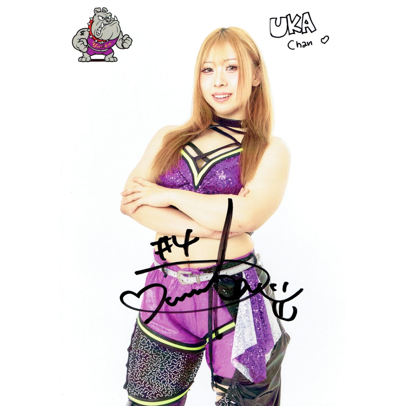 山﨑裕花 #4 マリーゴールド ポートレート 直筆サイン入り