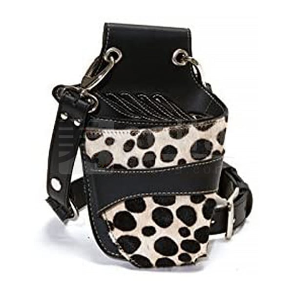 ダルメシアン柄 本革シザーケース 美容師トリマー向けの通販｜美セラ