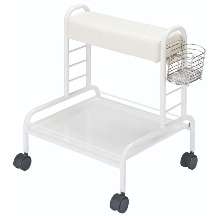 フットケアワゴン H-75 ラック付き ホワイトのみ 足湯バケツ可 フット
