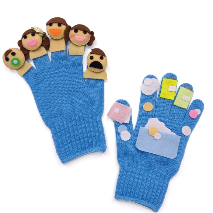 8509-4538）手袋シアター 家族のうた 布で遊ぶおもちゃ | すべての商品