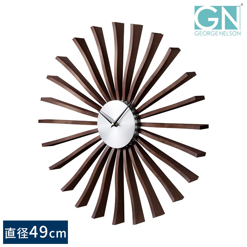 George Nelson ジョージ・ネルソン フラッタークロック 直径49cm