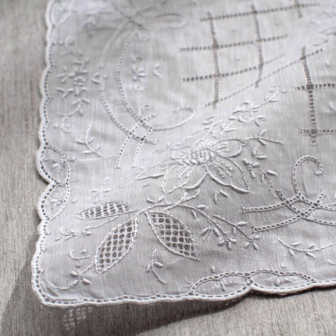 送料無料】汕頭手刺繍 ハンカチ 7203 | レディース,スワトウ ハンカチ