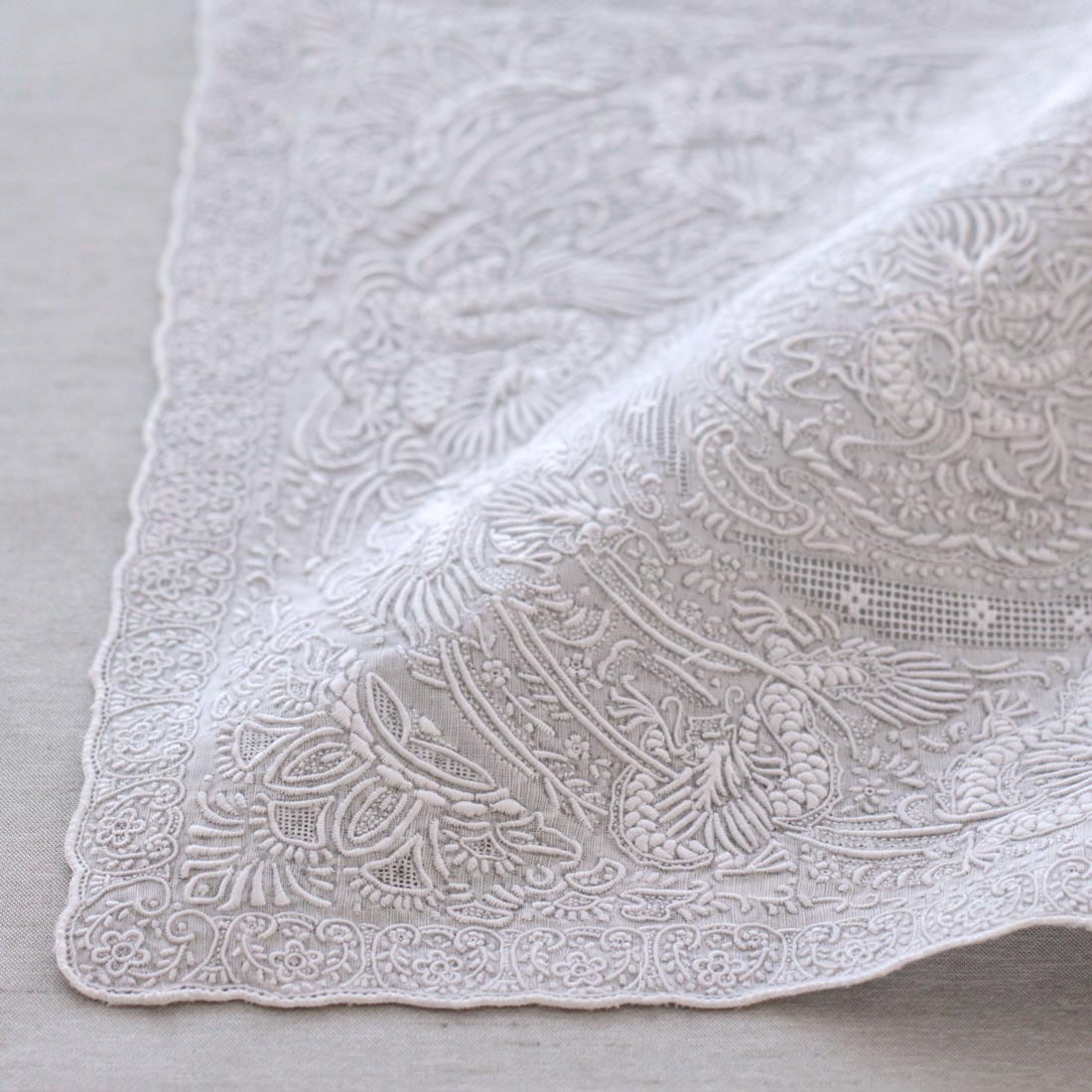 送料無料】汕頭手刺繍 ハンカチ 7203 | レディース,スワトウ ハンカチ