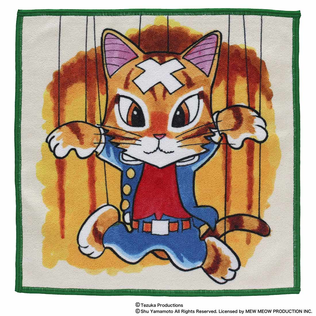 キャットアート プリントハンカチ 猫星月夜/ヴィンセント・ヴァン