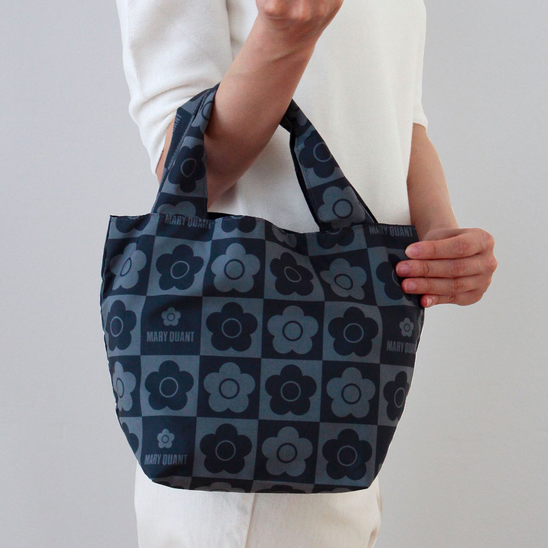 マリークワント 洗える エコバッグ/マイバッグ（小） 1202 ブラック