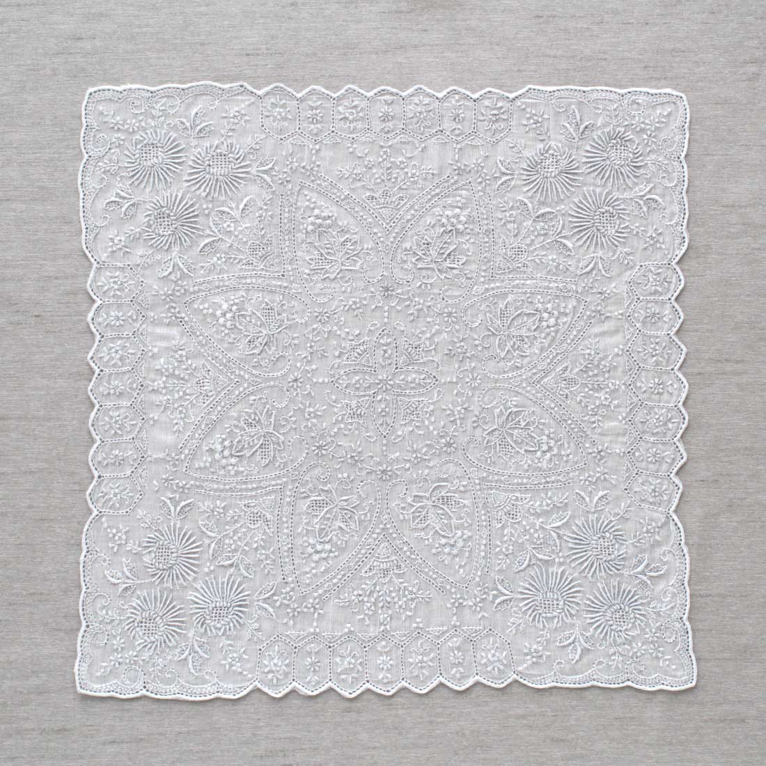 送料無料】汕頭手刺繍 ハンカチ 静夜思 | レディース,スワトウ