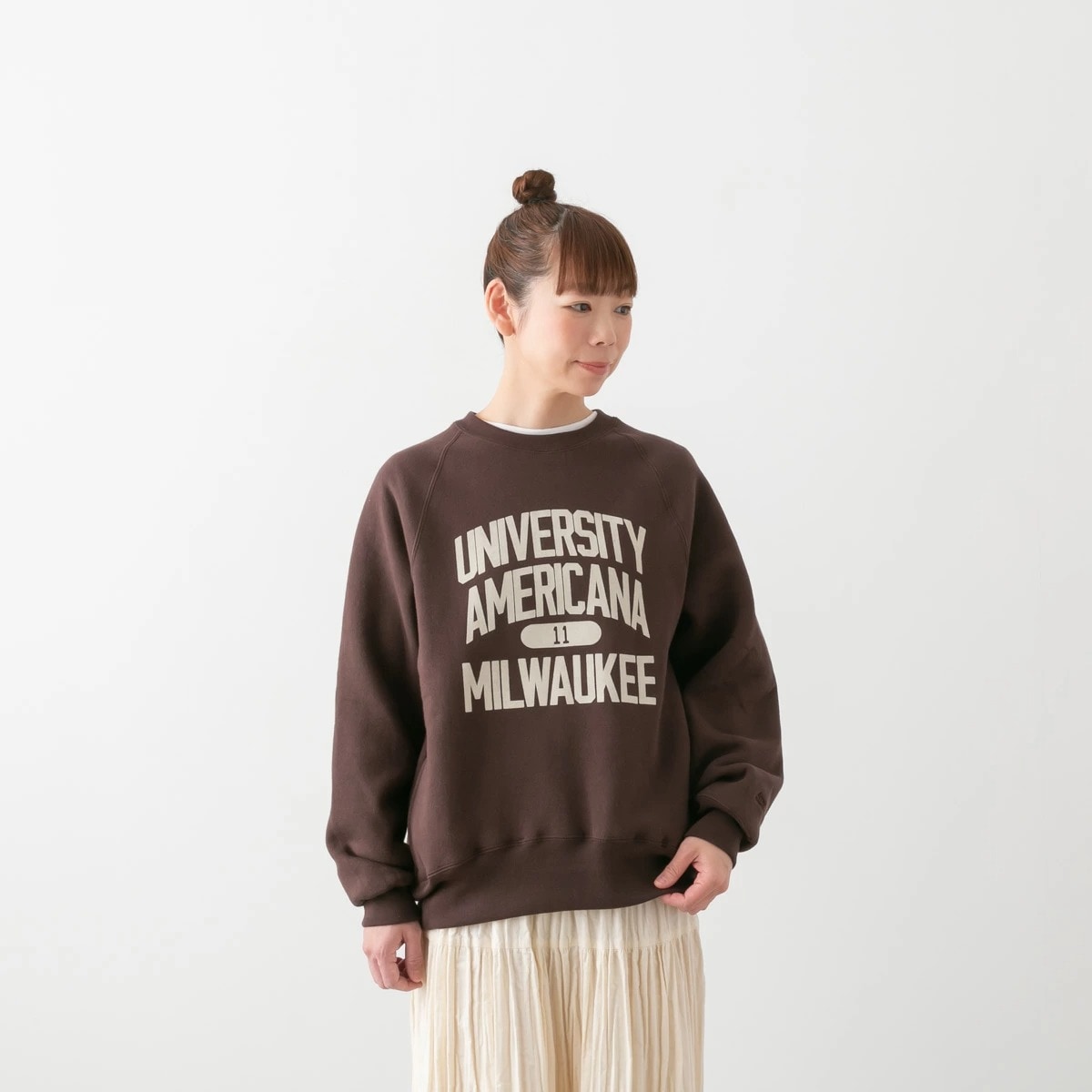 Americana アメリカーナ ボリュームスリーブ クルーネック スウェット