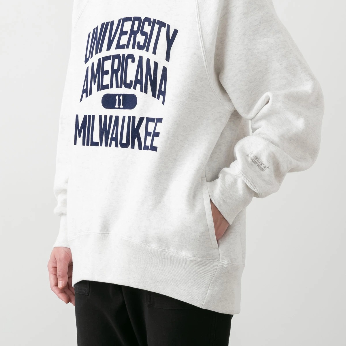 Americana アメリカーナ ボリュームスリーブ クルーネック スウェット