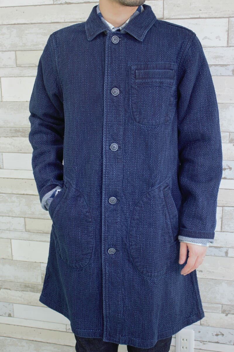 BlueTrick】 メンズ剣道生地ロングコート | ジャケット | BlueTrick