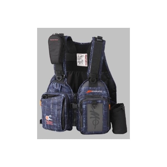 オレンジブルー/マズメレッドムーンライフジャケット3 ネイビーカスリ