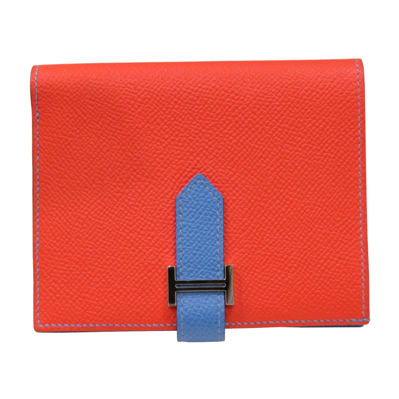 HERMES (エルメス) ベアンコンパクト 財布 折財布 オレンジポピー